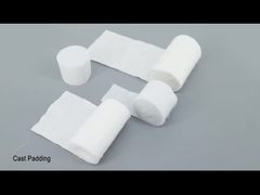 Bandage de coulée utilisé pour créer un plâtre ou un support pour immobiliser et protéger une fracture ou une blessure
