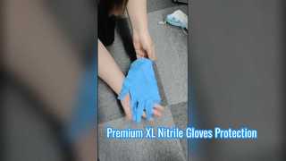 Découvrez pourquoi choisir les gants jetables en nitrile XL sans poudre pour examen, bleus