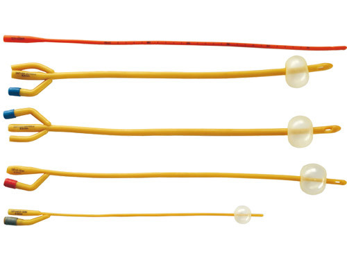 acheter Mâle enduit de silicone antimicrobien médical Fr12-26 de cathéter de Foley de latex de 2 manières fabrication en ligne