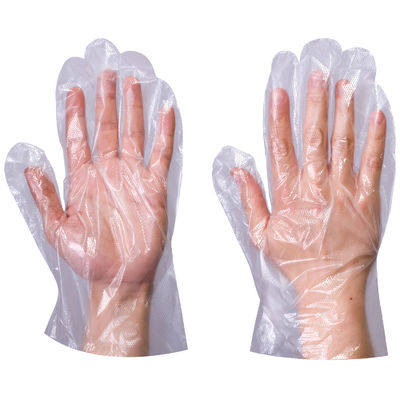 Bon prix Gants jetables transparents en plastique en polyéthylène HDPE PE pour hôpital et ménage en ligne