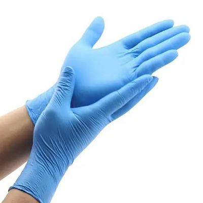 Bon prix Powder Free Disposable Protection Gloves Blue Composite Mixed Acid Alkali Resistant High Elastic Hands en ligne