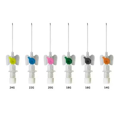 acheter Catéthre vétérinaire IV 18G-26G Aiguille pour animaux de compagnie, qualité médicale PP Papillon de type IV Cannule avec port d'injection, certifié CE pour hôpital vétérinaire fabrication en ligne