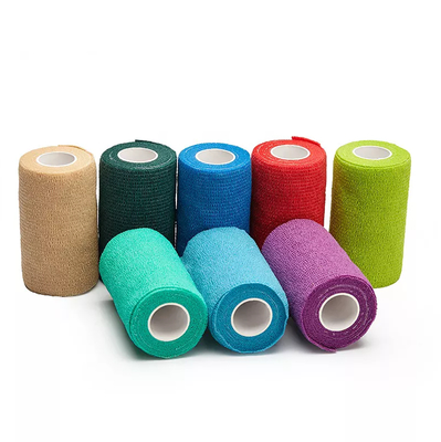 acheter Consommables vétérinaires - Bandage auto-adhésif élastique non tissé Vet Wrap sans latex pour la protection des courses de chevaux, couleur peau, bandage cohésif athlétique fabrication en ligne