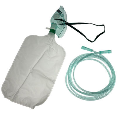 acheter Masque à oxygène non réinalatoire en PVC souple de qualité médicale avec sac réservoir de 1 L et tubulure Star Lumen pour oxygénothérapie à haute concentration fabrication en ligne