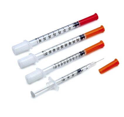 acheter Seringue à insuline jetable médicale d'une capacité de 1 ml avec aiguille fixe et emballage stérile pour une injection précise fabrication en ligne