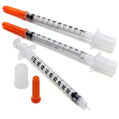 acheter Seringues d'insuline à seringues fixes jetables avec emballage stérile et PVC transparent pour une injection précise fabrication en ligne