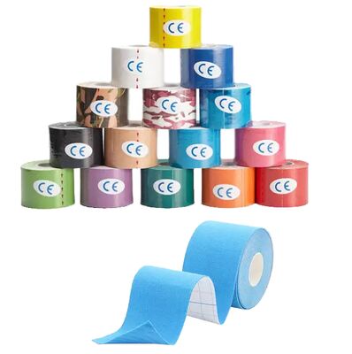 acheter Vente en gros bandage élastique non tissé auto-adhésif 2,5 cm * 4,5 m de haute qualité, respirant, confortable, avec motif imprimé, bandage cohésif fabrication en ligne
