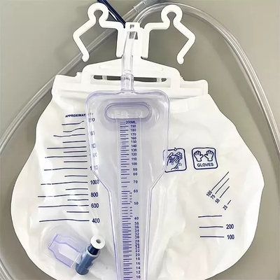 Bon prix Sac externe médical 2000ml d'urine d'urine de drainage de sac d'urine de système jetable de mètre en ligne