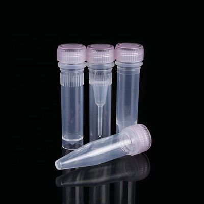 Bon prix tube inférieur conique témoin de tube de 1.5ml Microcentrifuge avec le chapeau de vis en ligne