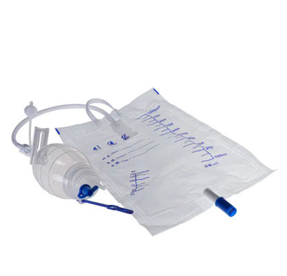 Bon prix Système de drainage fermé en silicone réservoir avec vanne anti-réflux Bulbe paroi en silicone utilisée avec drainage plat en silicone en ligne