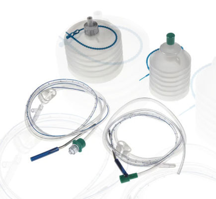 Bon prix Réservoir en silicone Drainage fermé système de drainage PVC rond drains perforés et trocar en ligne
