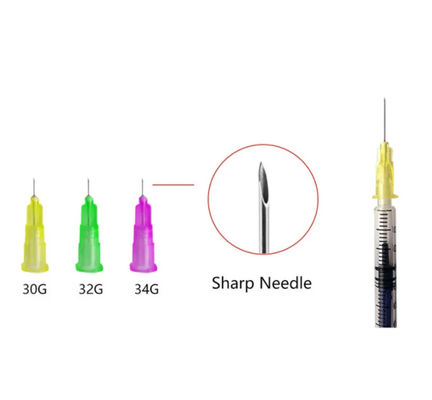 Bon prix Aiguilles de beauté 34G 1,5 mm 1,2 mm Aiguille médicale micro multi pour injection en ligne