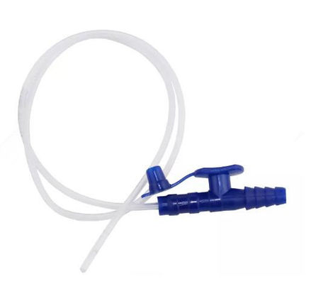 Bon prix Catéter d'aspiration médical jetable homologué CE avec connecteur de type T, tube d'aspiration au code de couleur en ligne
