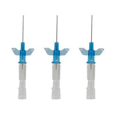 Bon prix Aiguille intraveineuse artérielle IV cannule Aiguille intraveineuse artérielle avec port d'injection et aile en ligne