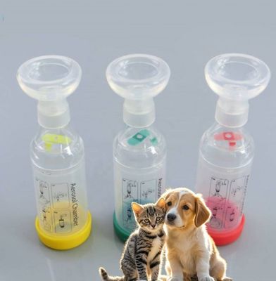 Bon prix Vente à chaud Chambre d'aérosol pour animaux d'élevage Inhalateur espaceur Asthme Chat Chambre d'aérosol pour chiens et chats en ligne