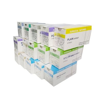 Bon prix Sutures chirurgicales stériles en nylon Sutures en monofilament en nylon avec aiguille en ligne