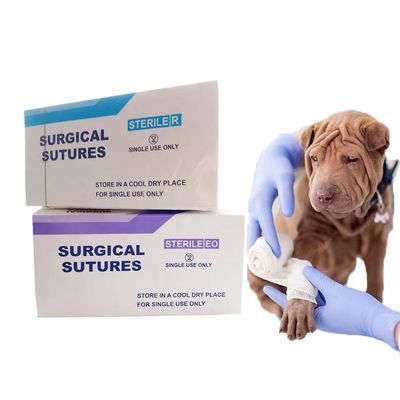Bon prix Sutures chirurgicales stériles en nylon Sutures en monofilament en nylon avec aiguille en ligne