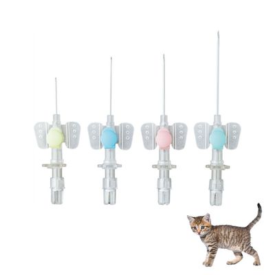 Bon prix Cathéter intraveineux de type papillon jetable médical, canule IV avec bouchon d'héparine pour perfusion animale en ligne