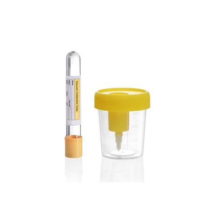 Bon prix Disposable Urine Cup with Needle Vacuum Urine Specimen Collection Cup 60ml 90ml 100ml 120ml with Needle en ligne