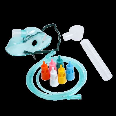Bon prix Masque d'oxygène à venturi réglable médical avec 6 diluteurs codés par couleur et tube flexible résistant aux rebondissements pour un contrôle précis du FiO2 en ligne