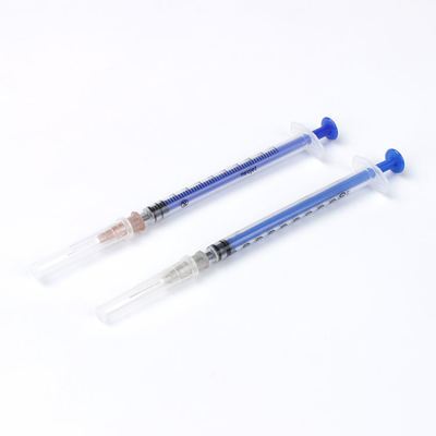 Bon prix 1 ml de seringue jetable de tuberculine avec plongeur bleu pour un dosage précis, fabriquée à partir de PP de qualité médicale en ligne