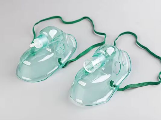 Bon prix Masque d'anesthésie et respiratoire en PVC/silicone de qualité médicale avec connecteur Luer réglable et emballage stérile en ligne