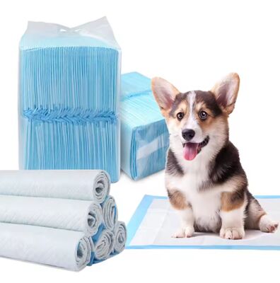 Bon prix 5-Ply Super Absorbant Tapis d'entraînement pour animaux - Vente en gros d'usine Tapis de propreté pour chiots à haute absorption avec SAP et fond imperméable en PE en ligne
