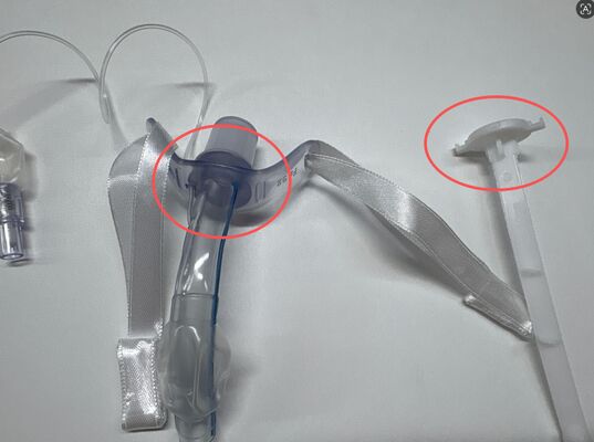 Bon prix Tube de trachéotomie à manchon en PVC avec manchon haute pression basse pression dureté Shore 80 et marqueur radio-opaque pour la thérapie respiratoire en ligne