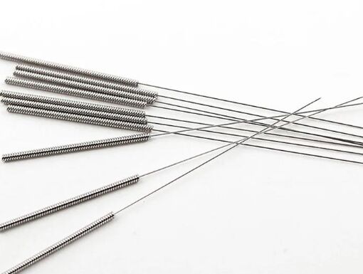 Bon prix Aiguilles d'acupuncture stériles jetables en acier inoxydable de qualité médicale, emballées individuellement, aiguilles méso certifiées CE/ISO en ligne