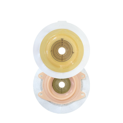 Bon prix Barrière cutanée Sacs d'ostomie en deux pièces OEM Coupe CE Max 45 mm Plaque de base d'ostomie convexe Flange de colostomie pour l'ostomie En ligne