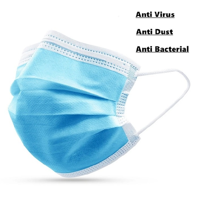 Bon prix Masque non tissé 3Ply Masque facial Médical Logo personnalisé Chirurgique Masque médical jetable En ligne
