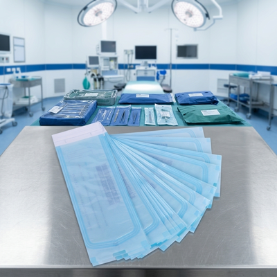 Bon prix Rouleau de sachets de stérilisation auto-scellables à chaud 90*260mm pour usage médical / dentaire / beauté PE+Médical En ligne