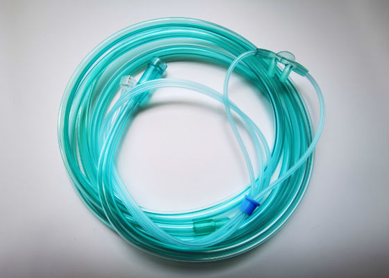 Bon prix Canule nasale de CO2 médical de PVC prélevant les types nasaux de canule de l'oxygène en ligne