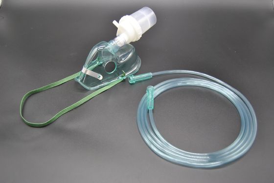 Bon prix nébuliseur noué transparent Kit Green Adult Nebulizer Mask du ventilateur 0.4ml en ligne