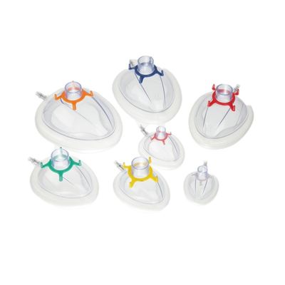 Bon prix Le masque protecteur anesthésique ISO13485 a coloré des dispositifs de voie aérienne d'anesthésie de masque de coussin d'air en ligne